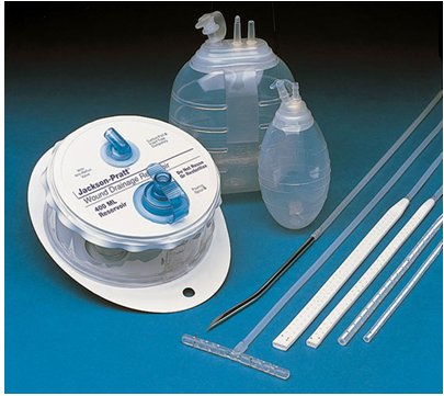 Drain Wound Reservoir Kit Jackson-Pratt 400ml Round Center Perforations 10Fr Silicone With Trocar (1/EA 10/CS) by Cardinal  ID SU130-1080